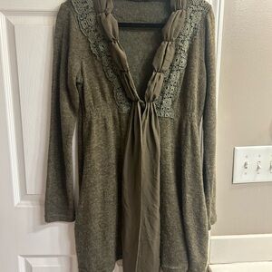 Altar'd State Brown Textured Dress